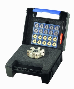 Hoekfrees 63mm opsteek met WNEU08.. wisselplaten