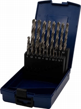 HSS-GK borenset 1,0-10mm in kunststof cassette